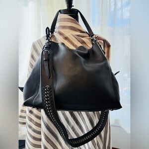 COACH DALTON 31 w/ Rare Removable Gunmetal Chain Crossbody Strap!